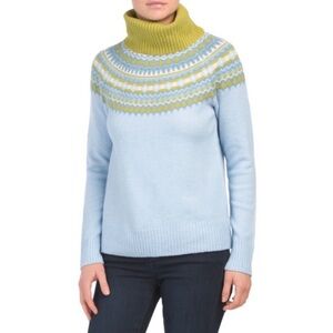 Cynthia Rowley green blue sweater